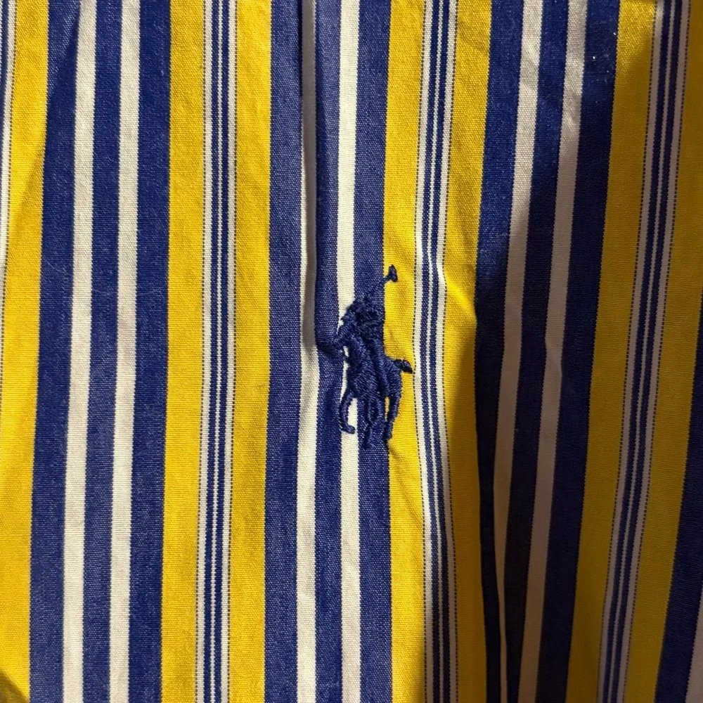 Ralph Lauren Boys 12-14‎ Cotton Plaid Short Sleeve Button Down Collar Shirt Prep